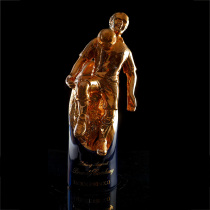 Golden Football Gold Man athletes original Ceramic Empty Wine Bottle Wine Version 100ml Living room Furnishing Boyfriend Presents