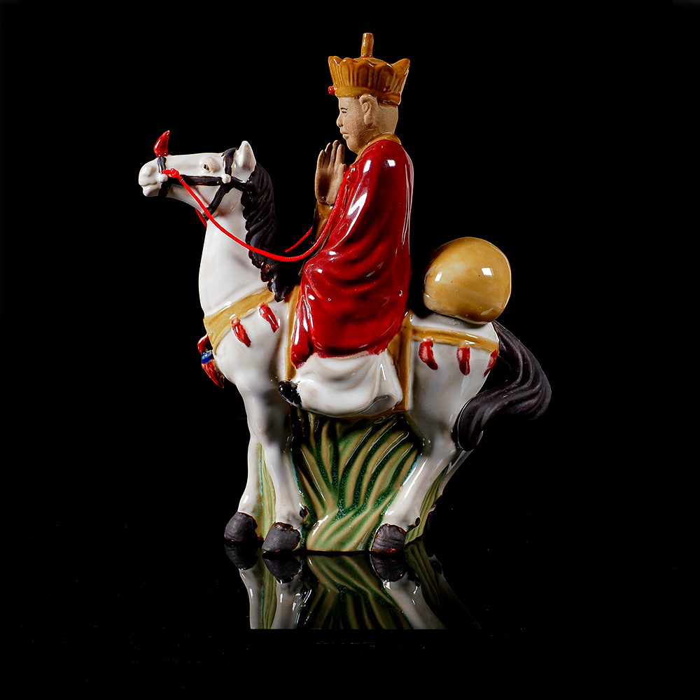 Western Journey to Tang monk Styled Stone Bay Ceramic Wine Bottle Hong Kong Sansheng Art Wine Office 100 Ml Collection Swing Wine Cabinet