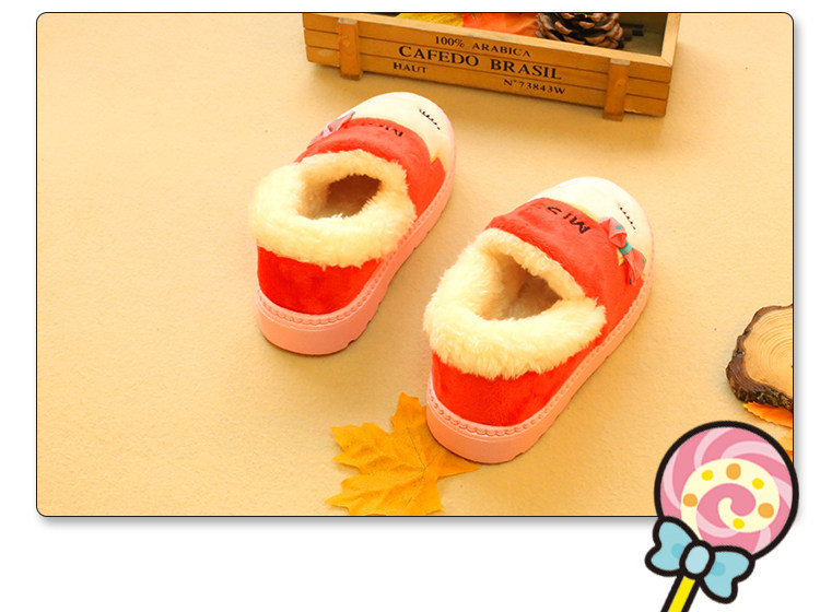 Pantoufles enfants en suède pour hiver - semelle EVA - Ref 1004807 Image 22