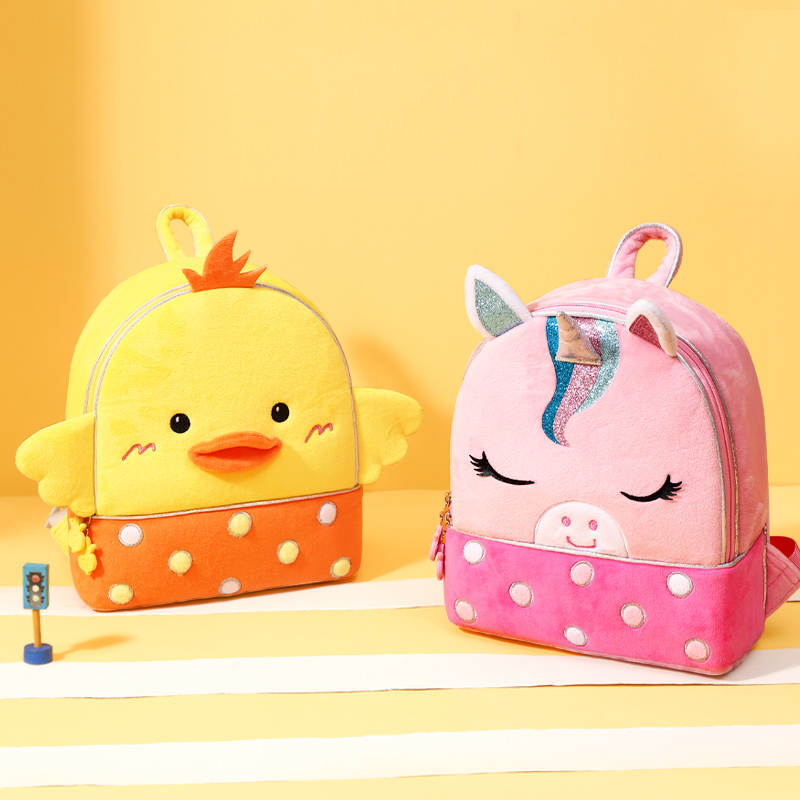 Children's school bag Kindergarten girl 1-3-5 years old male baby cute little scapegoat Damp Fashion Foreign Pie double shoulder bag