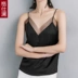 Ge Shiyi dây đeo mùa xuân và mùa hè mới của phụ nữ đơn giản màu rắn lưới gợi cảm vest đáy áo sơ mi mặc ngoài của phụ nữ - Áo ba lỗ Áo ba lỗ