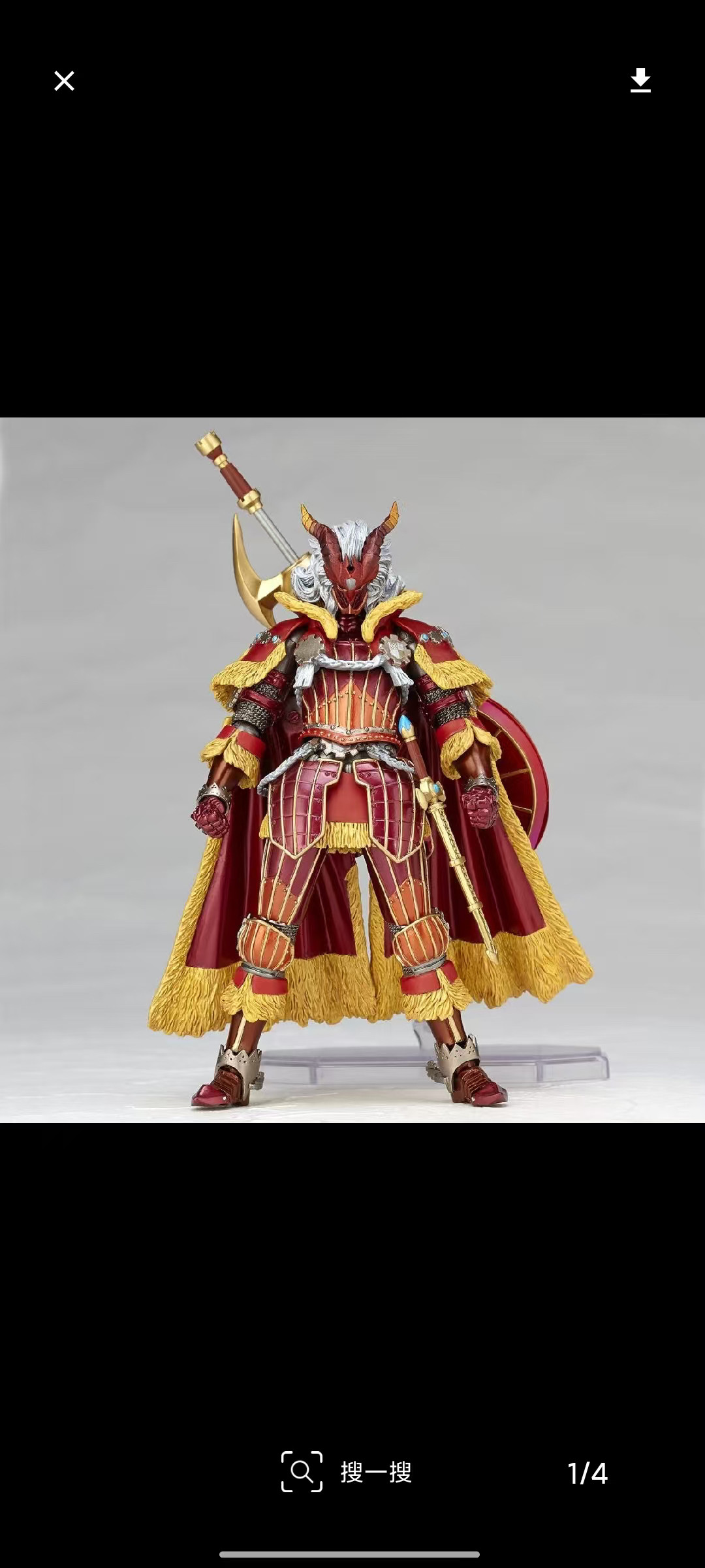 海洋堂 魔物獵人 炎王龍裝男劍士 炎龍套 已開 UNION CREATIVE
