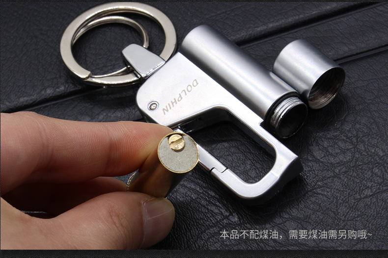 2017 new multi-chức năng key ring triệu trận đấu sáng tạo ngoài trời không thấm nước kerosene kim loại nhẹ hơn chữ