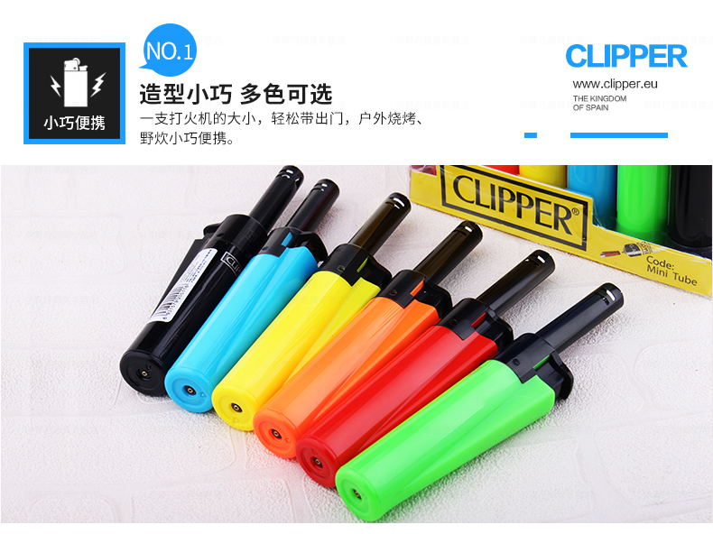 Clip súng trường lửa đánh lửa điện đánh lửa bếp gas dài nhẹ xung nến bật lửa