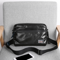 Mens bag Leather Small Satchel Bag Mens Bag Single Shoulder Bag Inclined Satchel Bag Casual Soft Leather Sheepskin Bag Tide Backpack