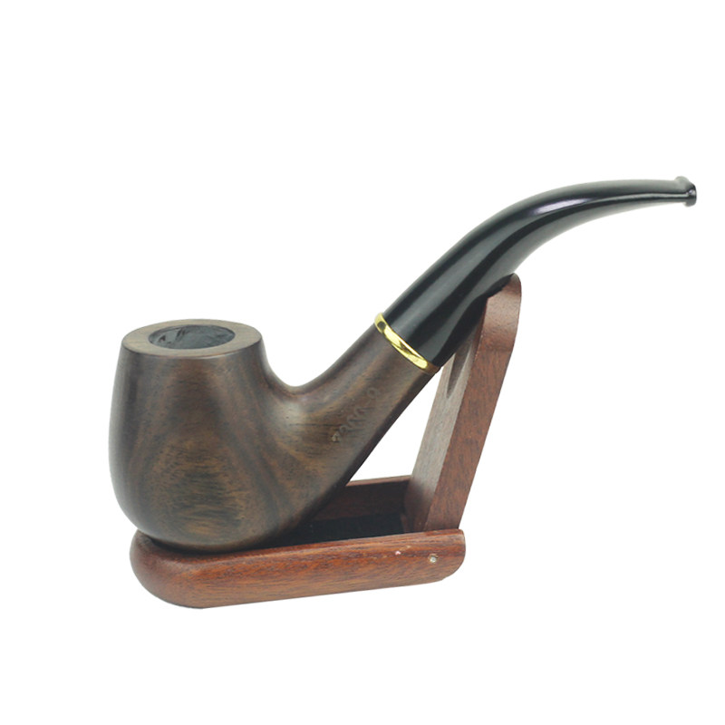 360ym ebony ebony ebony pipe medium solid wood pipe tobacco pipe tobacco tobacco pipe gift gift