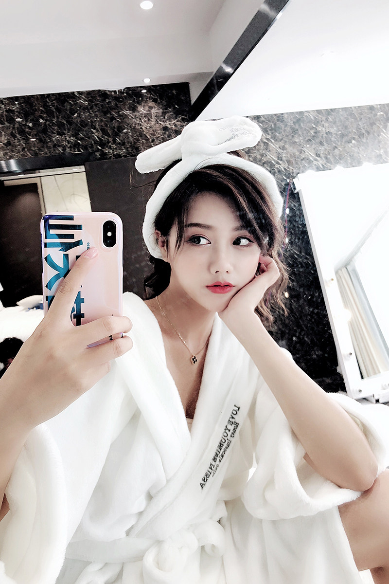 Nightgown women's autumn and winter extended ins wind pajamas Flannel nightgown Yukata yukata thickened warm home clothes