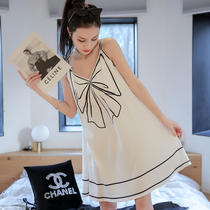 Nightdress female summer 2021 new high-grade pajamas female sexy suspender pajamas Net red explosive nightdress thin