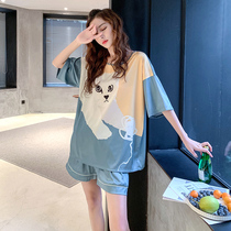Pajamas women 2021 new pajamas women Summer Ice Silk spring and autumn set silk home clothes 2021 net red