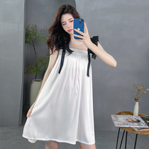 2022 Summer new sleeping dress Womens Ice Sexy Thin Strips of Dress Sweet Princess Sleeping Home Sleeping Clothes Home Clothes