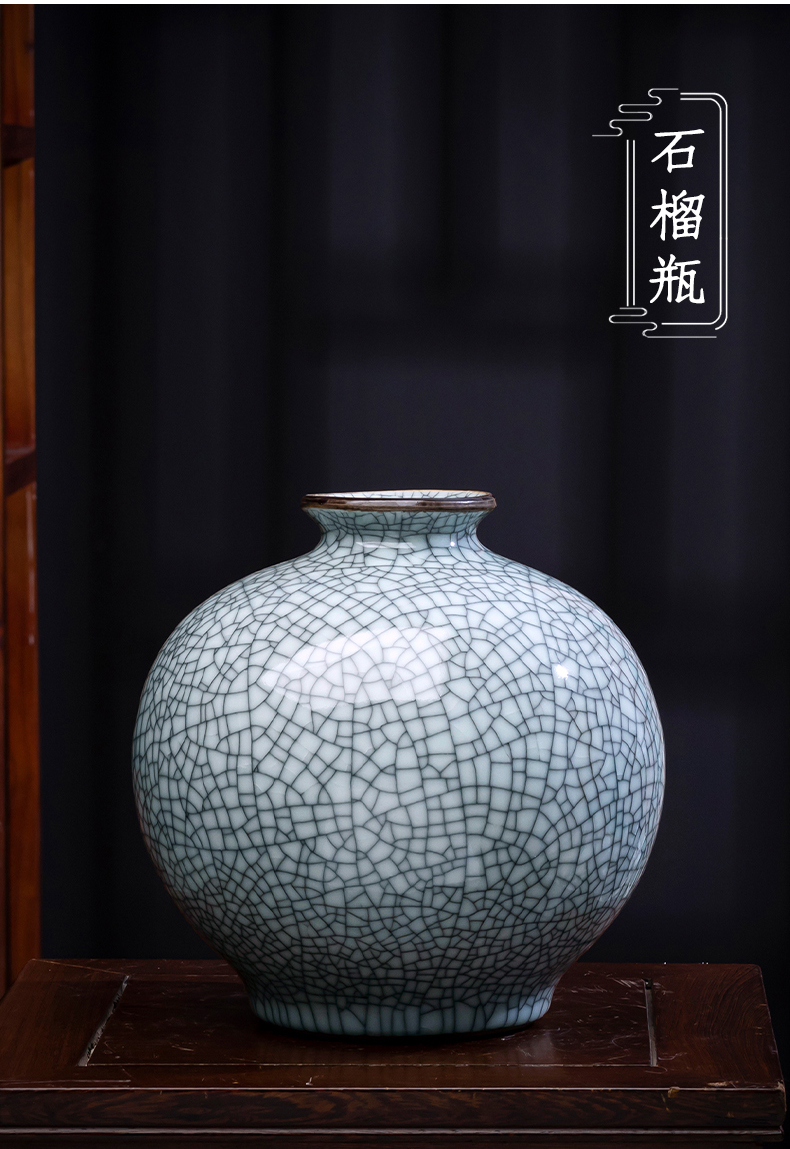 Archaize of jingdezhen ceramics up vase sitting room home decoration flower arranging vintage porcelain handicraft furnishing articles