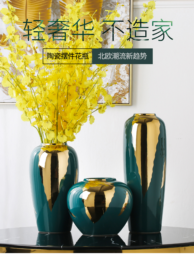 Ceramic vase furnishing articles I and contracted light dry flower adornment TV ark, much creative the sitting room porch table decoration