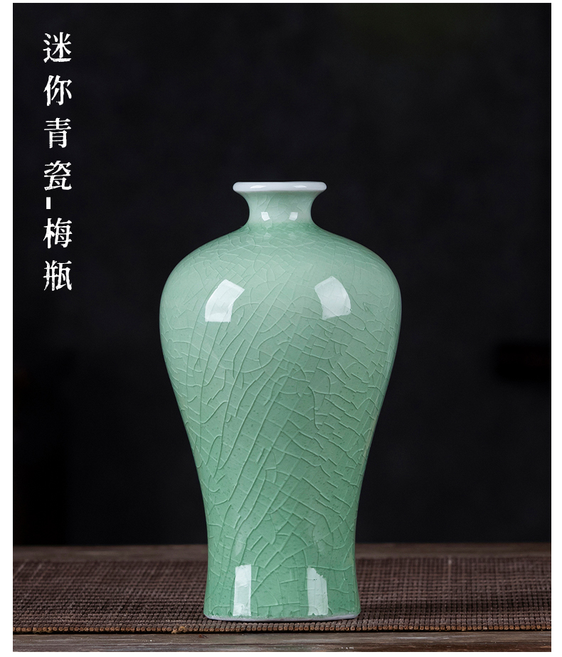 Jingdezhen ceramic mini floret bottle of flower arranging furnishing articles, small contracted household adornment zen furnishing articles restoring ancient ways