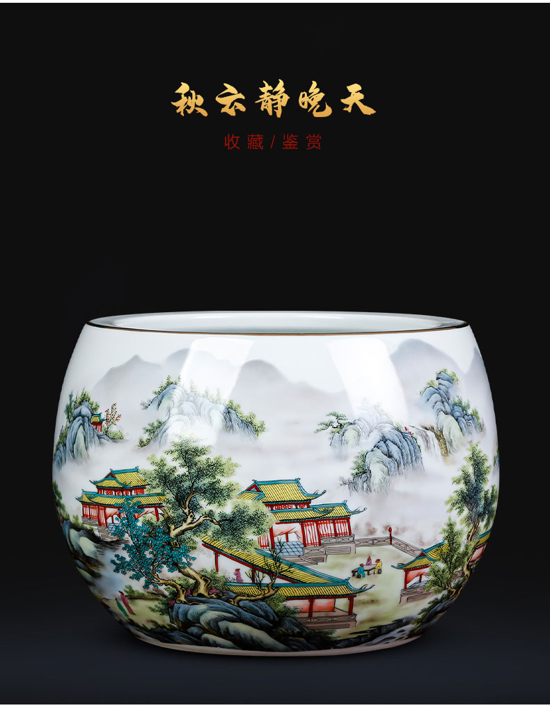 Jingdezhen ceramics powder enamel maxim cornucopia creative home furnishing articles sitting room porch decoration ornament