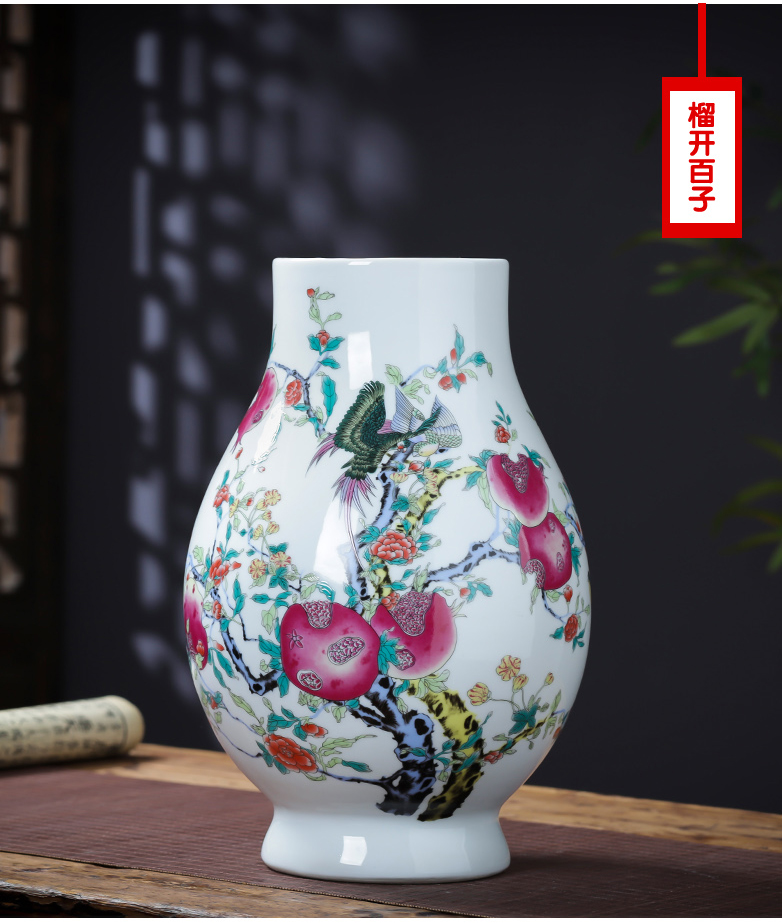 Jingdezhen ceramics vase furnishing articles flower arranging big sitting room wide expressions using dry flower of TV ark, of Chinese style household ornaments