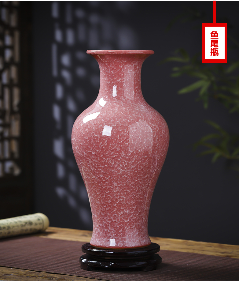 Jingdezhen ceramics vase archaize up pomegranate bottles of the sitting room of Chinese style household flower arranging TV ark, act the role ofing is tasted furnishing articles