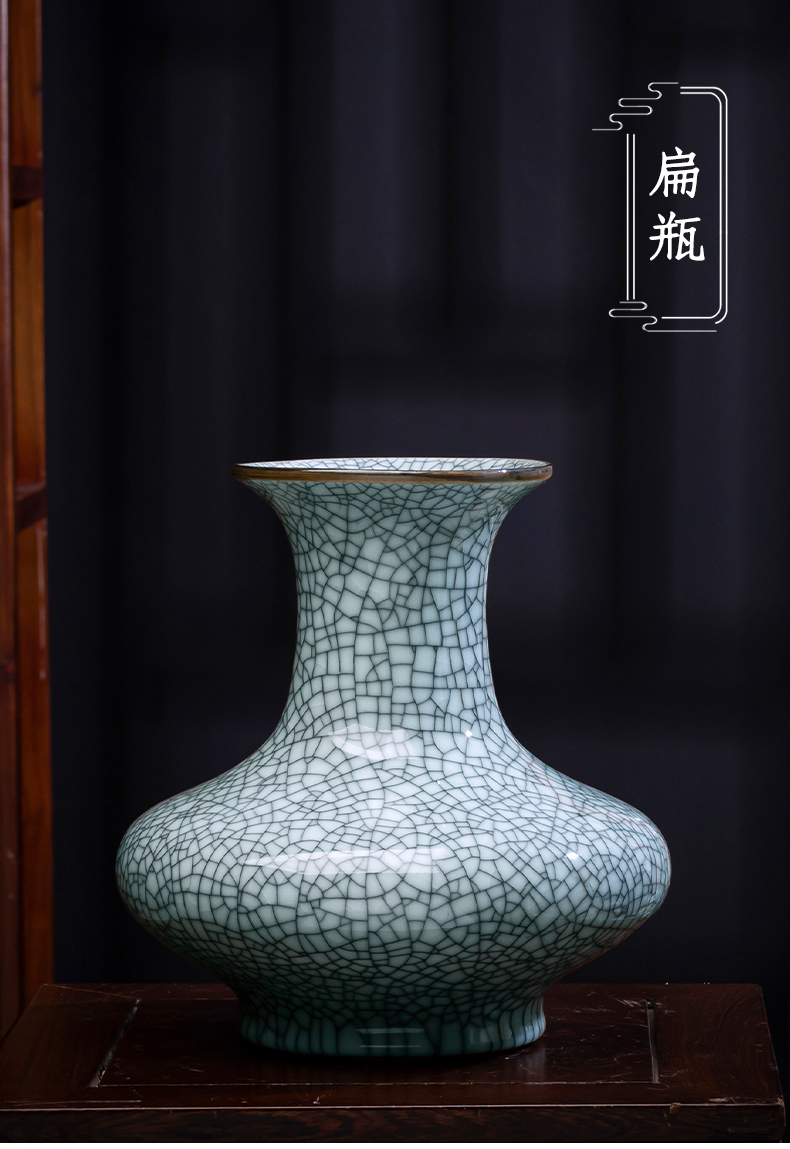 Archaize of jingdezhen ceramics up vase sitting room home decoration flower arranging vintage porcelain handicraft furnishing articles