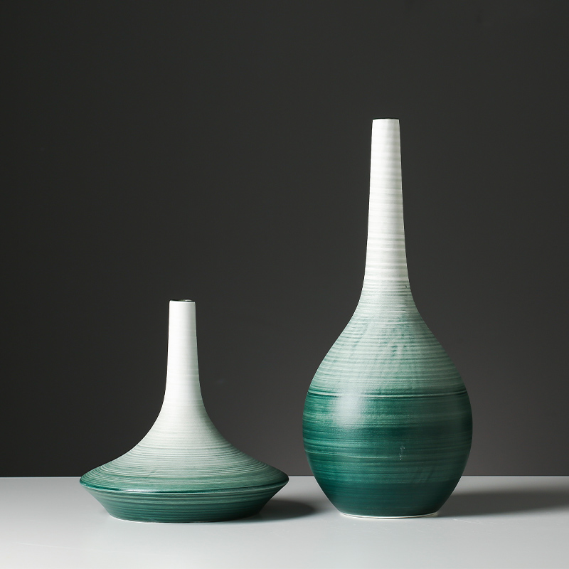 Nordic vases, ceramic creative contracted home sitting room dry flower arranging flowers adornment TV cabinet table furnishing articles