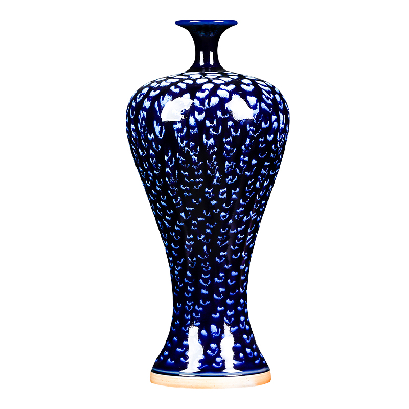 Jun porcelain of jingdezhen ceramics up snow blue vase mei bottles of Chinese flower arranging household act the role ofing is tasted furnishing articles sitting room