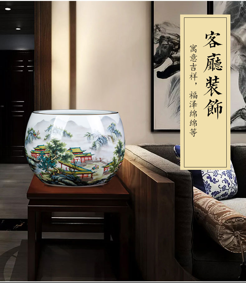 Jingdezhen ceramics powder enamel maxim cornucopia creative home furnishing articles sitting room porch decoration ornament