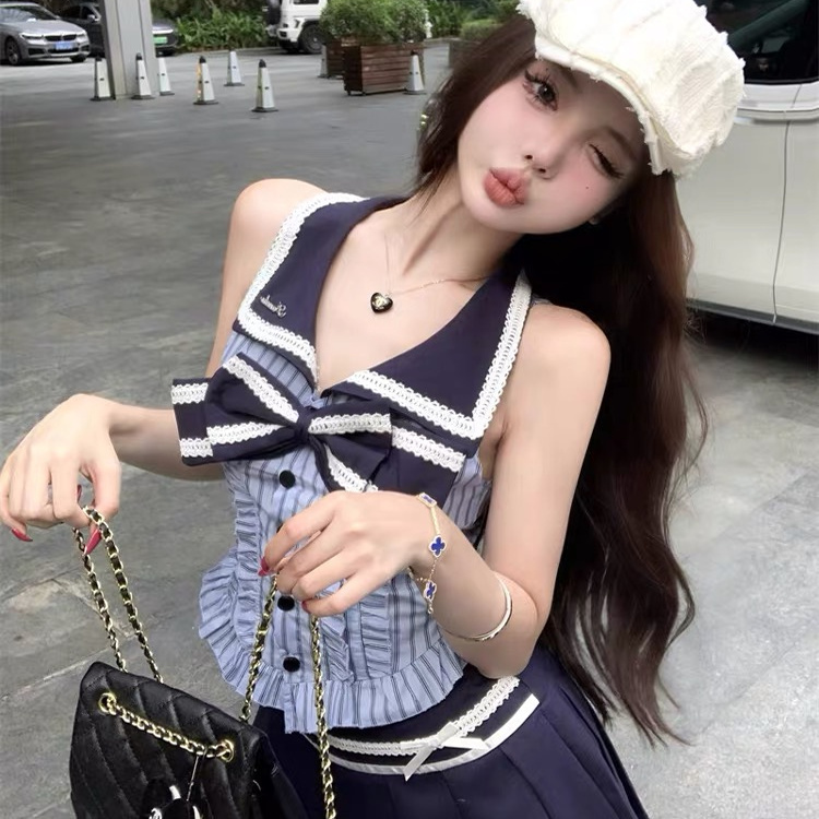 Universal Studios American-Style Academy Outfit Korean Miu-Style Disneyland Park Jk Uniform Set Skirt Outfit for Adults Spring and Autumn