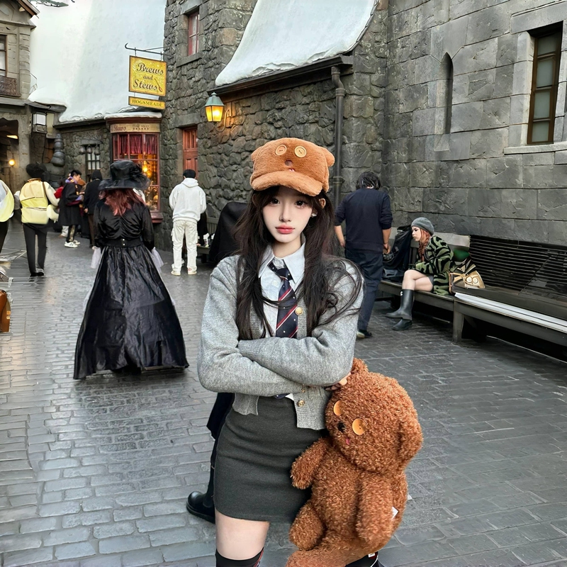Universal Studios American College Style Miu Series Disney Amusement Park Jk Uniform Suit Dress Outfit for Adults Spring and Autumn