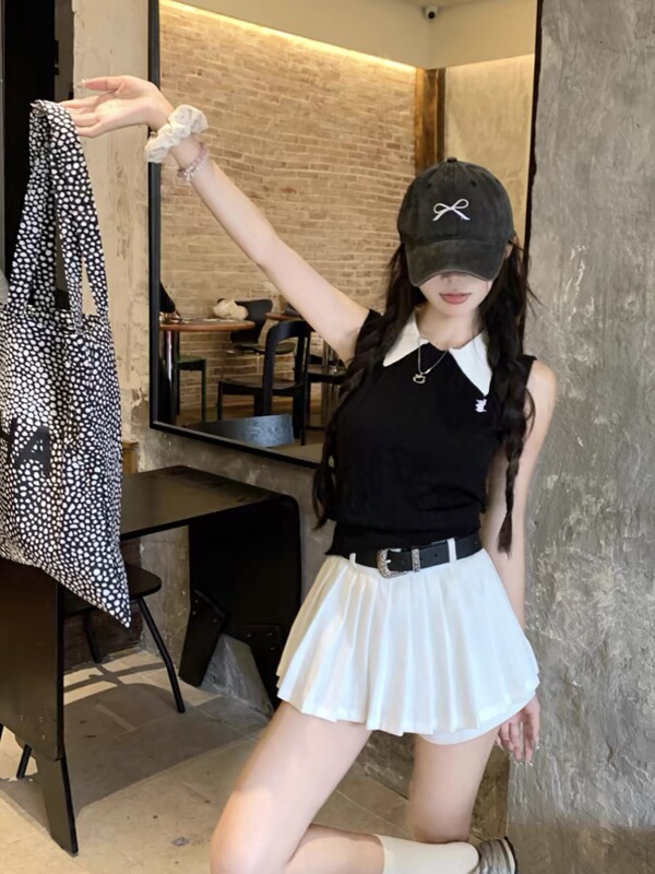 Universal Studios American College Style Miu-Style Disney Amusement Park Jk Uniform Set Dress Outfit for Adults Summer