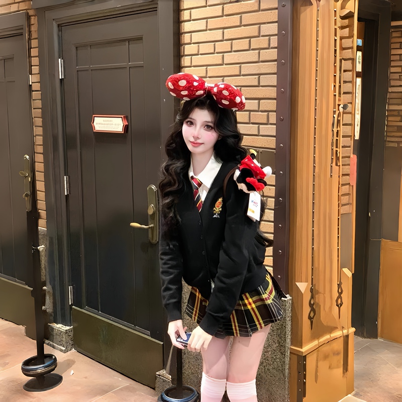 Universal Studios American College Style Miu Series Disney Amusement Park Jk Uniform Suit Dress Outfit for Adults Spring and Autumn