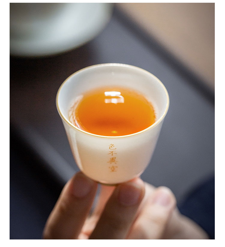 The Escape this hall heart sutra tureen suits for three cups to bowl of jingdezhen manual home outfit kung fu tea tea bowl