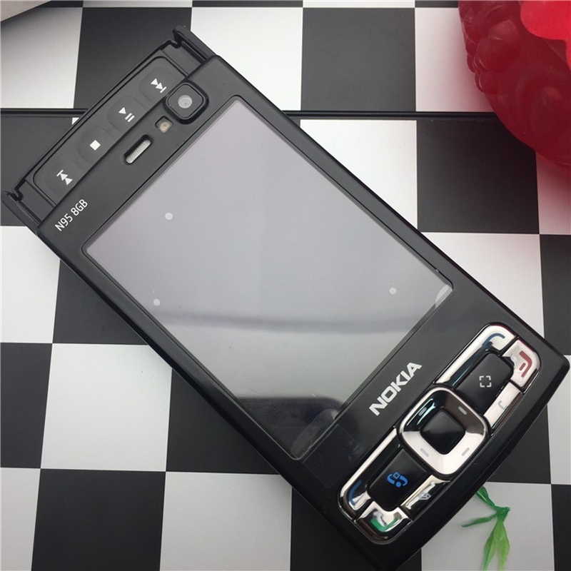 Nokia N95 8g Version Classic Old-Style Dual-Direction Slide Cover Smart Feature Phone with Symbian System and Buttons for Students Nokia N95 8g Version Classic Old-Style Dual-Direction Slide Cover Smart Feature Phone with Symbian System and Buttons for Students