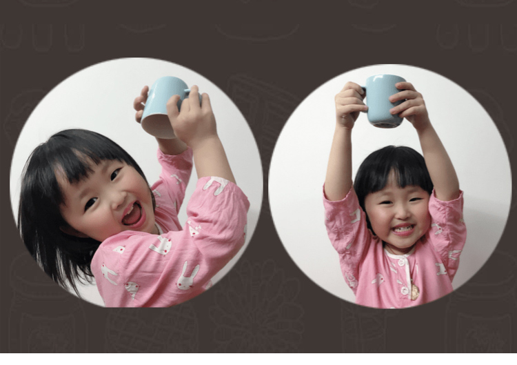 Lovely ceramic keller cup water medium capacity children take small mini cups of coffee cup