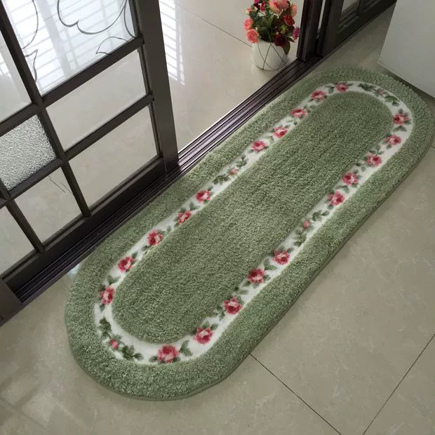 Lối vào bình dị foyer cửa mat ban công hình bầu dục dải nhà bếp phòng ngủ phòng tắm cửa hấp thụ nước sàn mat mat - Thảm sàn