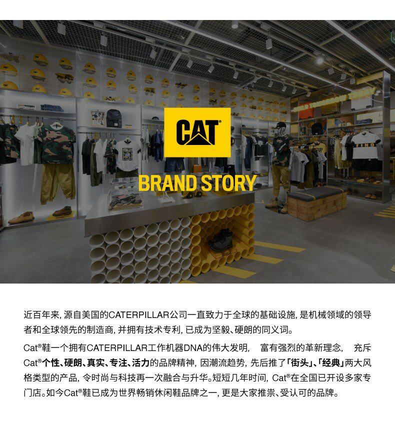 CAT извозчик осень и зима мужской INTAKE воловья кожа кожа случайный Ботинок механическая обработка Ботинок торговый центр в этом же моделье ревень Ботинок       