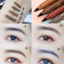 Wild net red lỏng lông mày bút chì không thấm nước và mồ hôi tự nhiên kéo dài không đánh dấu người mới bắt đầu bốn đầu ngã ba nhuộm lông mày đích thực - Bút chì lông mày / Bột / Stick chì xé Bút chì lông mày / Bột / Stick