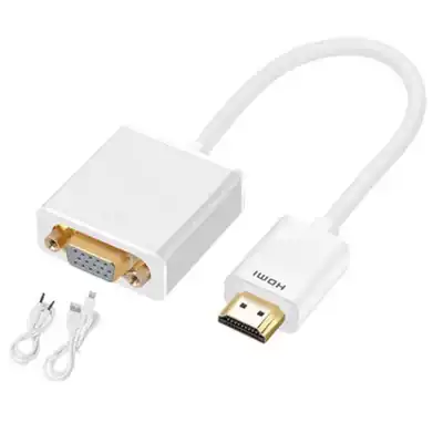 Standard HDMI to VGA converter with audio HD to VGA connector conversion cable Set-top box Projector display Laptop VGA to HDMI cable with sound cable