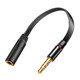Apple Samsung 헤드폰에 적합한 3.5mm 오디오 남성에서 여성 어댑터 검은 원 안드로이드 휴대 전화 범용 미국 표준 국가 표준 상호 변환 CTIA에서 OMTP 헤드셋 35mm White Circle 4 섹션.