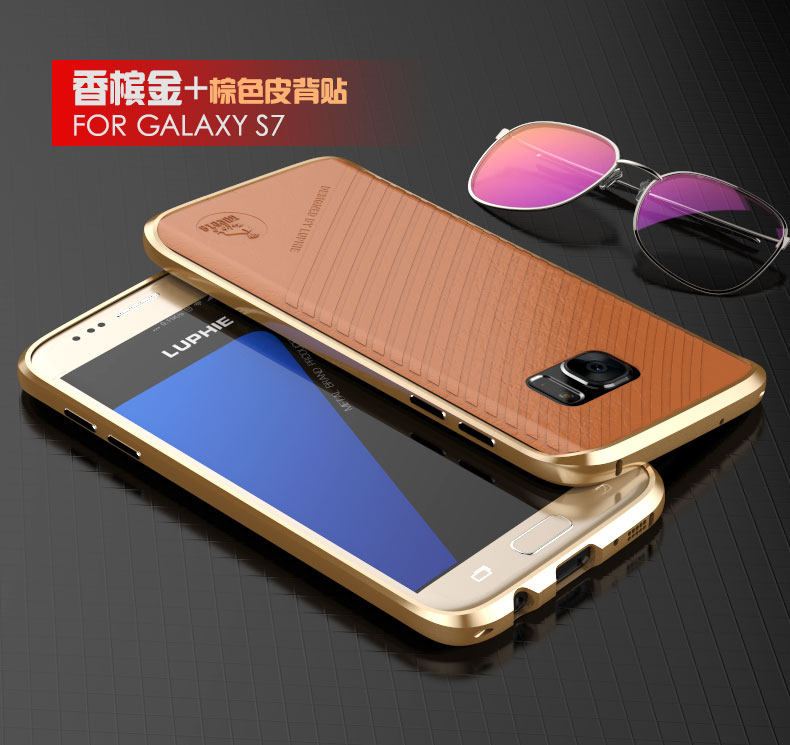 Luphie Blade Sword Slim Light Aluminum Bumper Metal Shell Case for Samsung Galaxy S7 G9300