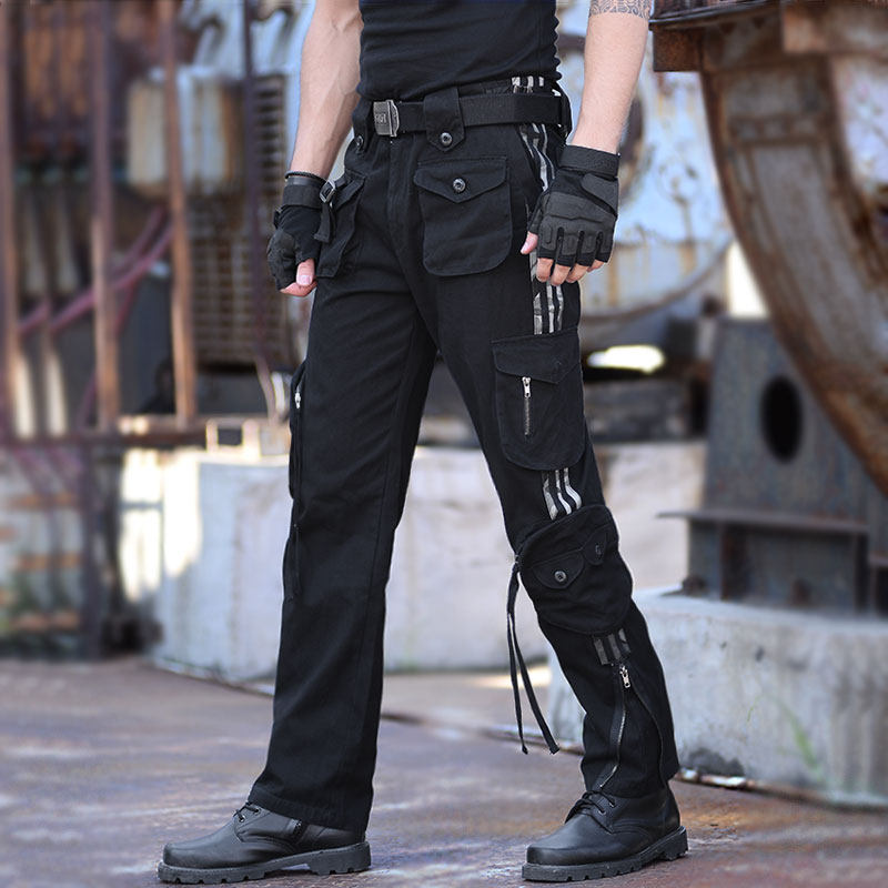 Outdoor climbing Army camaradas pants men American Amy click Colourful Pants Pure Cotton Loose Multi-Pocket Tactical Pants-Taobao