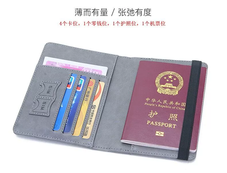 Bao đựng hóa đơn kiểu mới, bao da bằng lái xe, sổ Naruto RFID, bao đựng thẻ đa năng, ví đựng passport đeo chéo - Túi thông tin xác thực