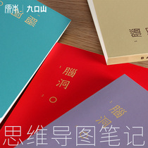 BRAIN HOLE MIND MAP NOTEBOOK B6 BRAINSTORMING RECORD BOOK MIND MAP DESIGNER SIMPLE CREATIVE LARGE A5 THICK READING HAND-DRAWN NOTEBOOK LIFE DOCUMENT