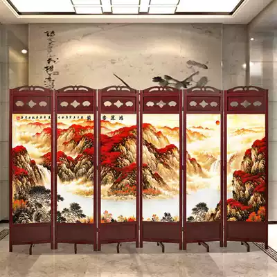 Customized simple screen partition wall living room bedroom shielding simple modern folding mobile Chinese home folding screen