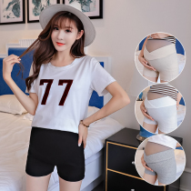 Pregnant womens safety pants summer thin models wear summer clothes new anti-light three-point low waist comfortable high waist shorts tide mom
