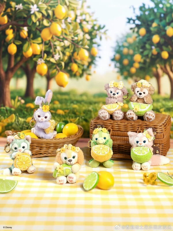 Hong Kong Disneyland 2026 Summer Lemon Sitting Keychain Linabell Stellalou Cookieann Pendant Hong Kong Disneyland 2026 Summer Lemon Sitting Keychain Linabell Stellalou Cookieann Pendant