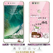 lực lượng Jazz Huawei vinh quang vinh quang 8 8 điện thoại di động vỏ điện thoại bảo vệ tay áo đầy đủ Hemming Cartoon thả sức đề kháng silicone vỏ mềm dòng nam và nữ sáng tạo cá tính Tide thương hiệu dễ thương màu đỏ-ins + mạng để gửi một màng thép - Phụ kiện điện thoại di động