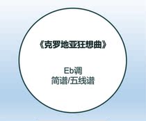 Croation rhaposody for Piano Eb-tune adaptation