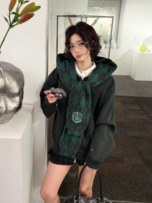 [Correct Version] Harry Potter Collaboration Series Four Houses Sweatshirt Jacket Casual Loose Hoodie