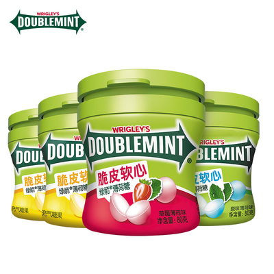 刘昊然代言！绿箭脆皮软心薄荷糖80g*4瓶