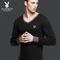 Playboy autumn clothes autumn pants mens suit cotton teen thin cotton sweater pants Cotton warm underwear