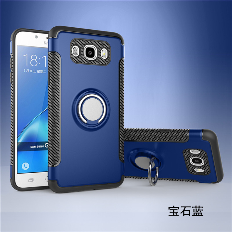 Đơn giản quyến rũ Vỏ điện thoại di động Samsung J7-2016 có vòng bảo vệ J7100 Vỏ bảo vệ xe J7108 vỏ J7109 từ tính - Nhẫn nhẫn