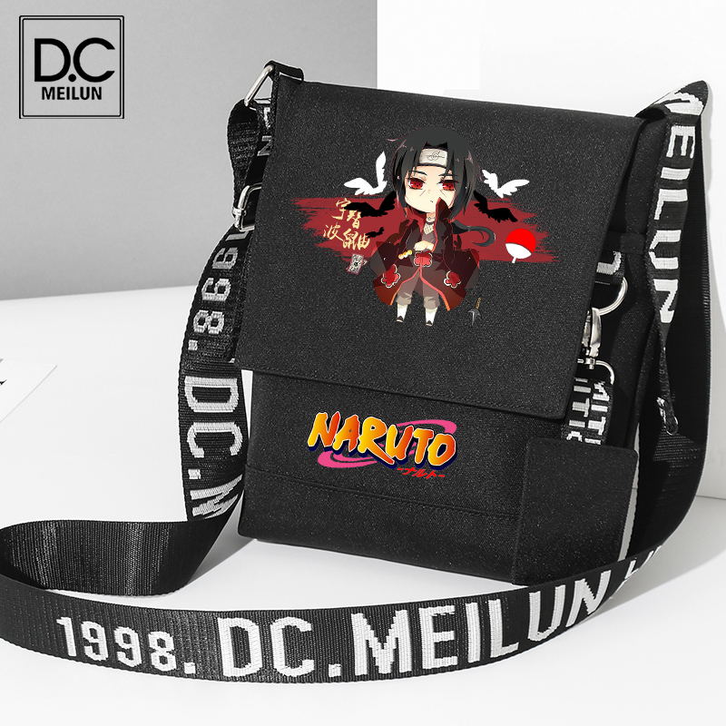 Fire Shadow Ninja Diagonal Satchel Bag Men's Large Capacity Oxford Cloth Single Shoulder Bag Trend Leisure Locomotive Multifunction Commuter Bag-Taobao